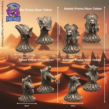 Big Child - Akhenatom Kings Tomb Guardian Prone/Stun Tokens