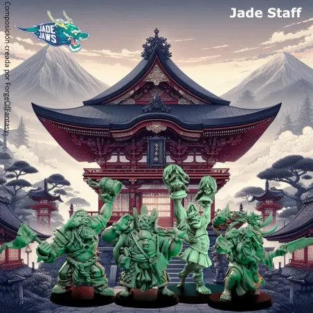 Big Child - Jade Jaws Staff