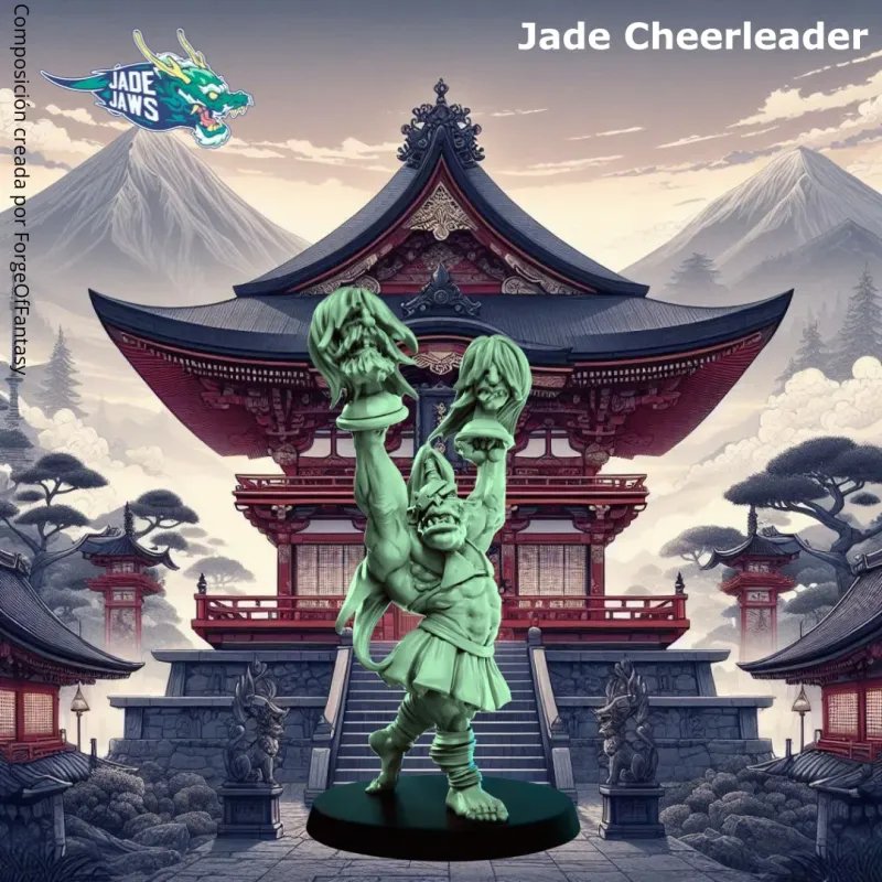 Big Child - Jade Jaws Staff