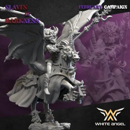 Slaves of Darkness - Dark Mother on Pegasus (bat wings)