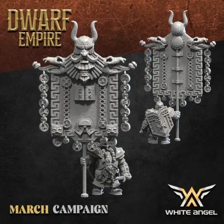 Dwarf Empire - Oriental Dwarf Banner Bearer