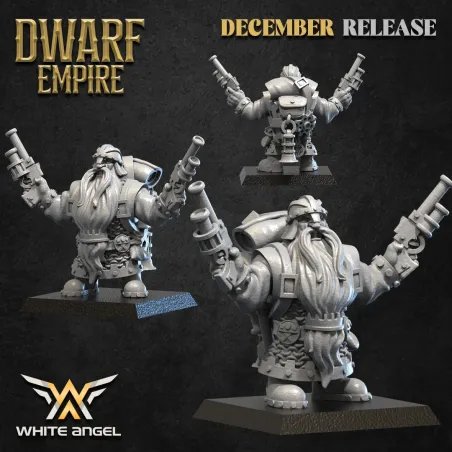 Dwarf Empire - Dwarf Engineer (dual pistols)