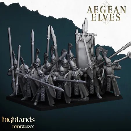 Highlands - Aegean Elf Spearmens