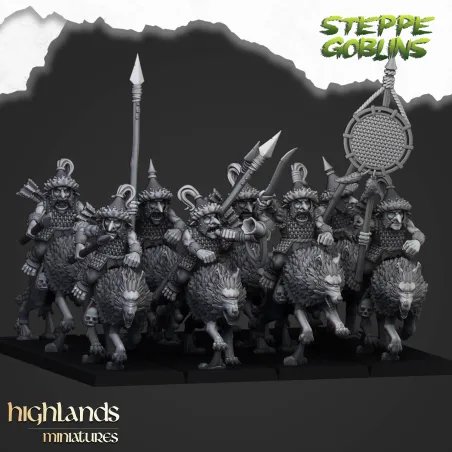 Highlands - Mounted Steppe Goblins (lances)