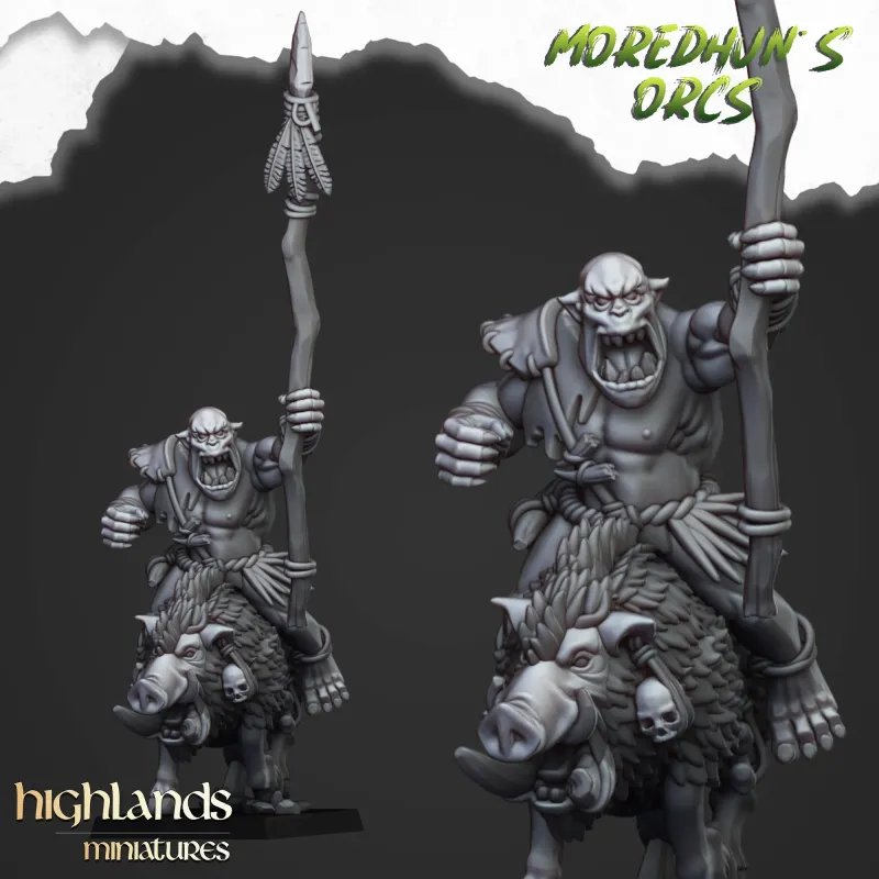 Highlands - Mounted Cave Orcs