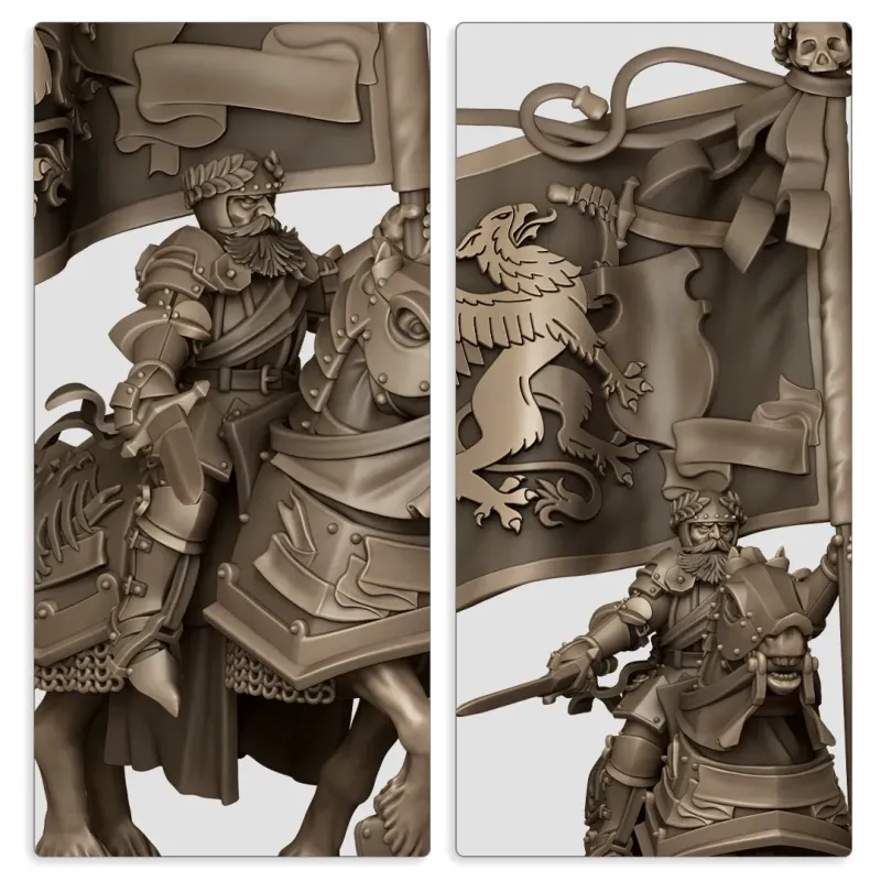 Sunland - Mounted Battle Standard Bearer